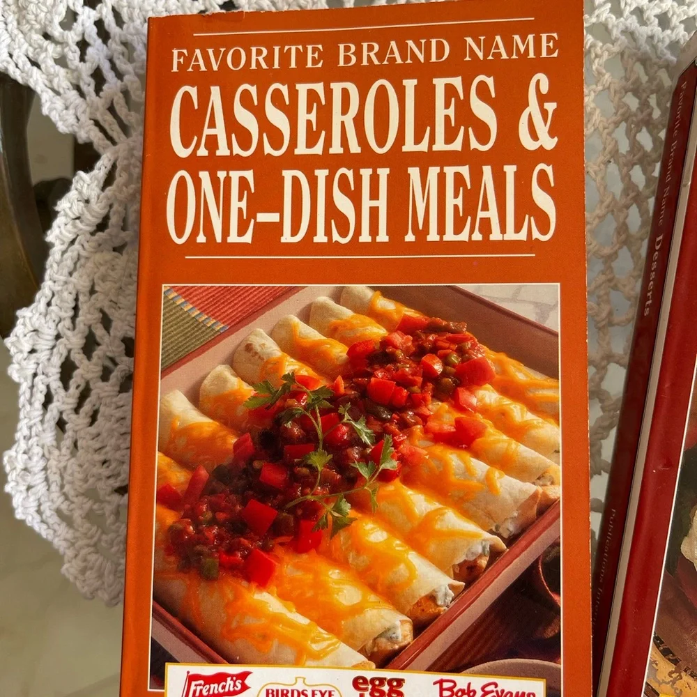Favorite Brand Name Cookbook Trio - Red, Brown, Green